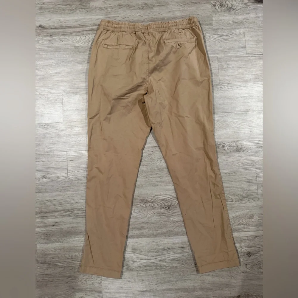 J. Crew Stretch Men's Tan Drawstring Pants Khaki Tan‎ 35